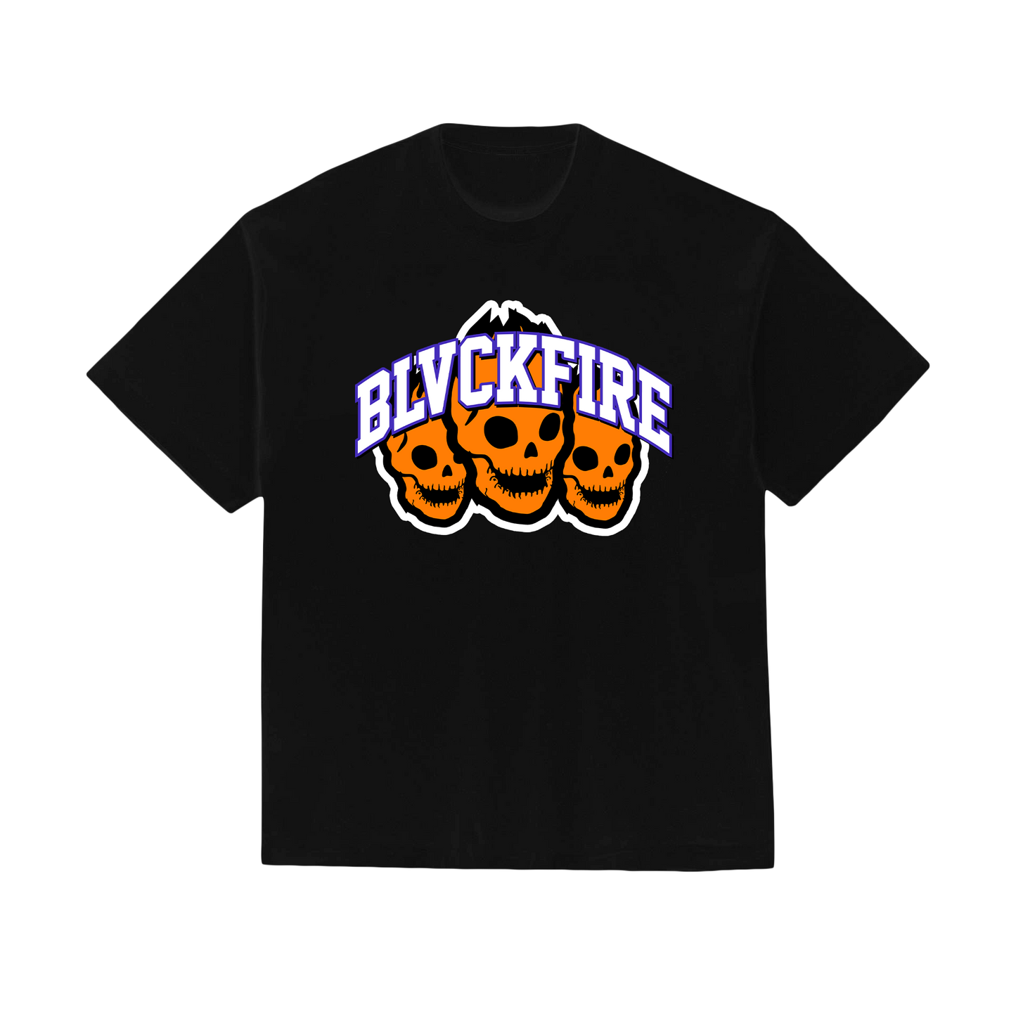 Blvckfire 3 Skulls tshirt